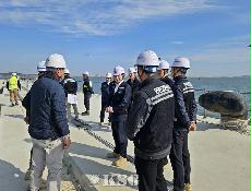 IPA, 해빙기 대비 기관장 주관 인천항 건설현장 안전점검